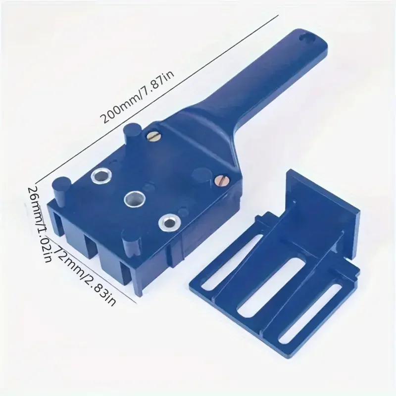 Woodworking Dowel Handheld Drill Guide and Hole Saw Tool 6/8/10mm Drill Bit For Carpentry Straight Hole Locator Clamp