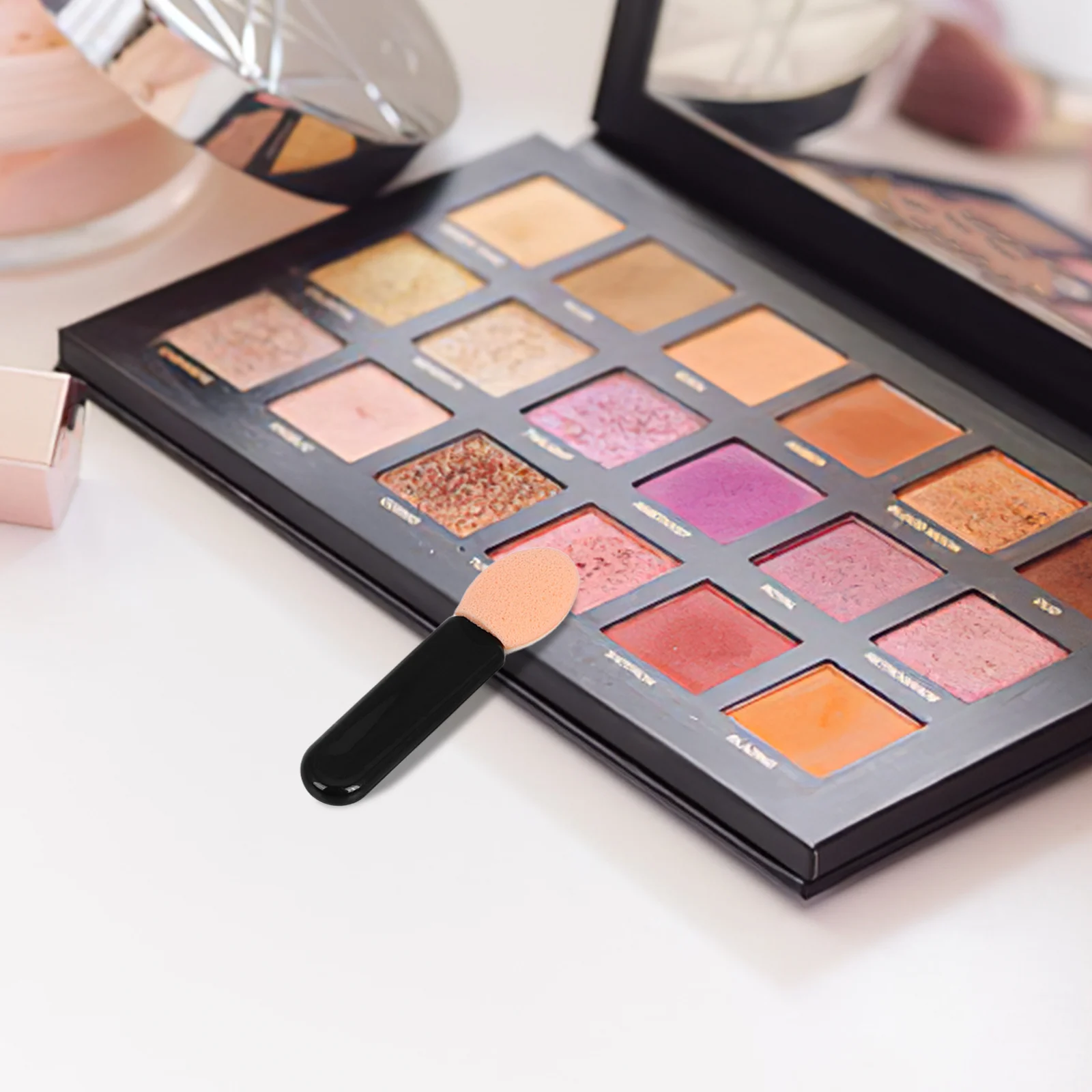 10개 메이크업 브러쉬 미니 아이섀도우 블렌딩 스펀지 어플리케이터 크림 컨실러 립스틱 글로스 휴대용 뷰티 도구