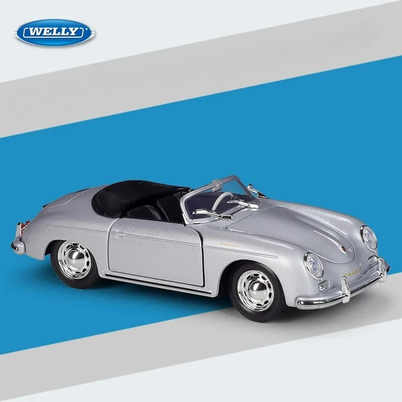 WELLY 1:24 356A Speedster عالية المحاكاة سيارة مصنوعة من خليط معدني نموذج سيارة ألعاب أطفال مجموعة هدايا B932 سيارة مصنوعة من خليط معدني