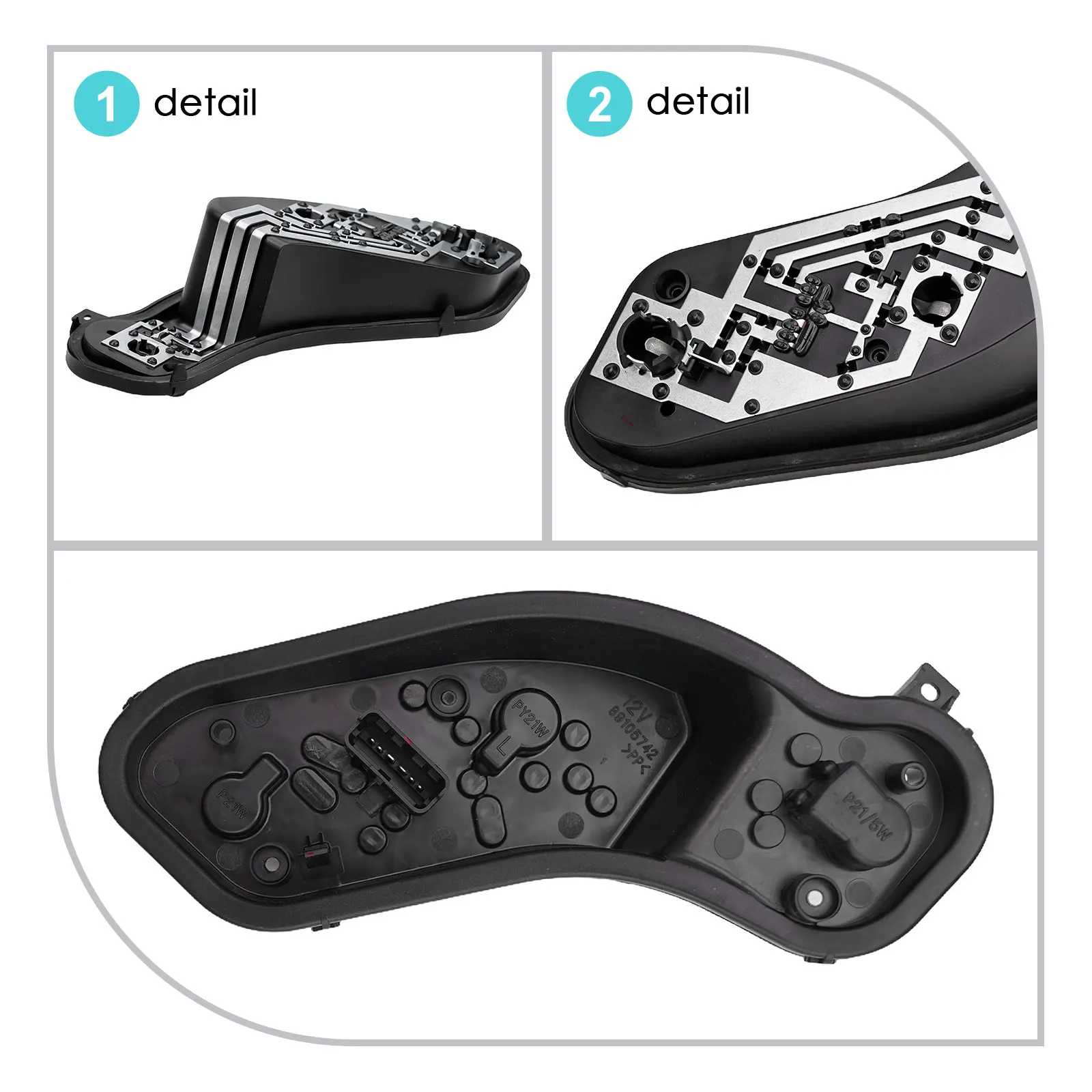 

Car Accessories Tail Light Socket Easy Installation Parts Spare Study Accessories Left Lightweight High Quality