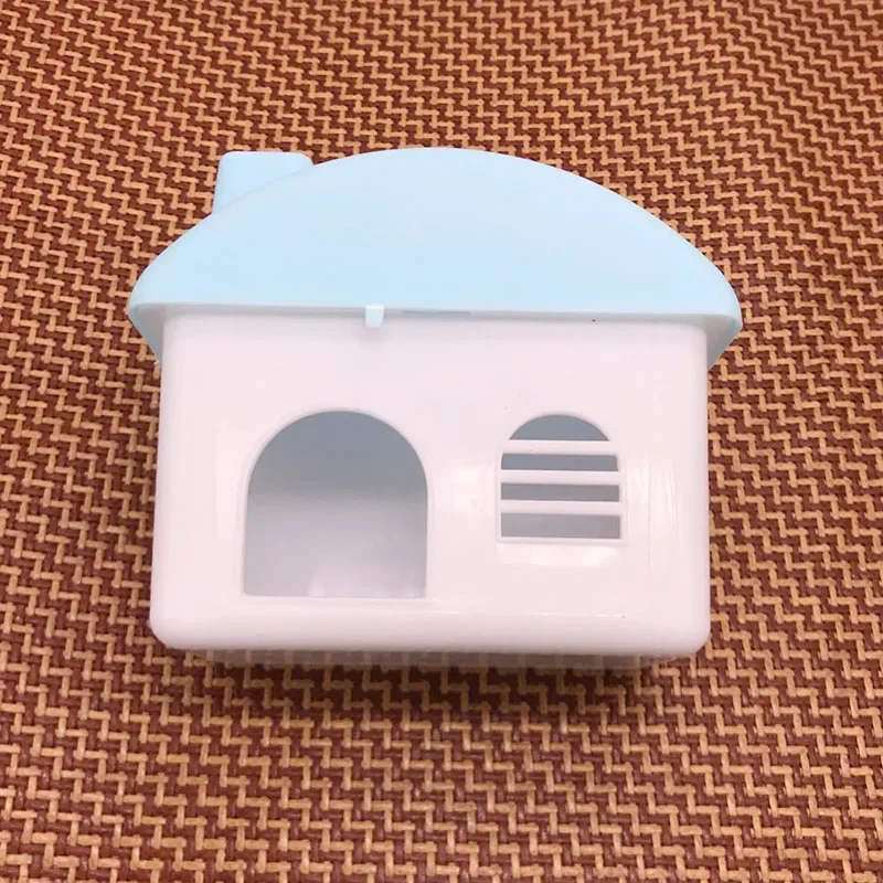 Small Mountable Pet Dog Hamster Guinea Pig House Cage Plastic Cute Pet Bedroom House Toy casa para Hamster House Blue