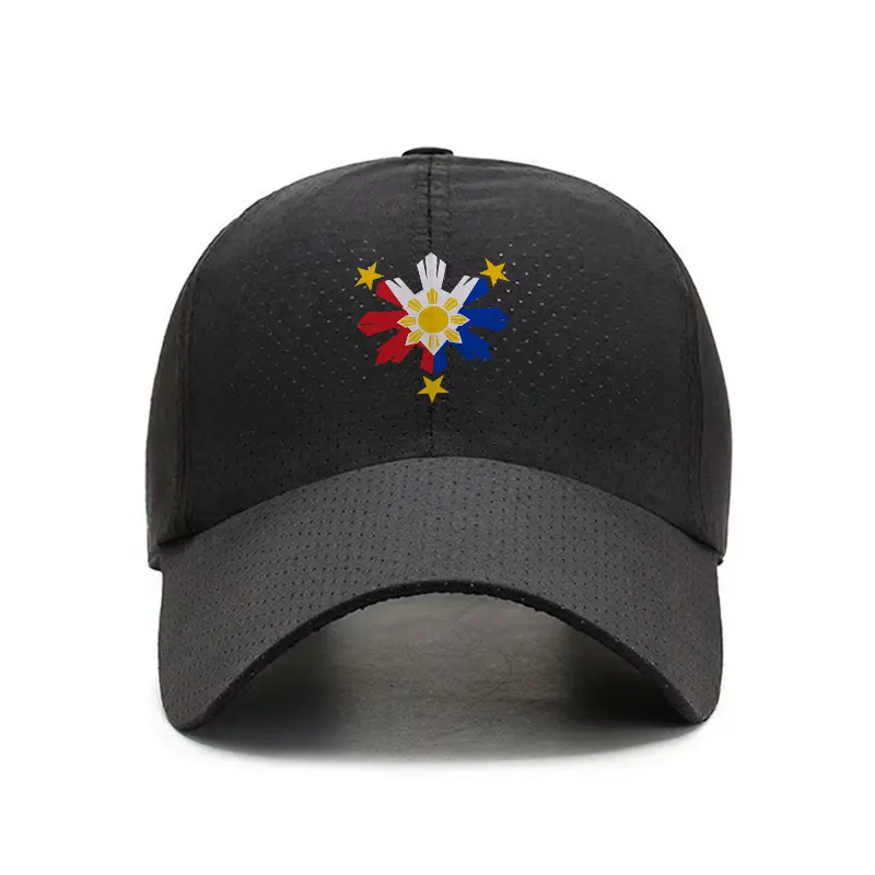 Colorful Daisy Flower Pattern Quick Drying Breathable Baseball Cap Adjustable Sports Hat Summer Sun Protection