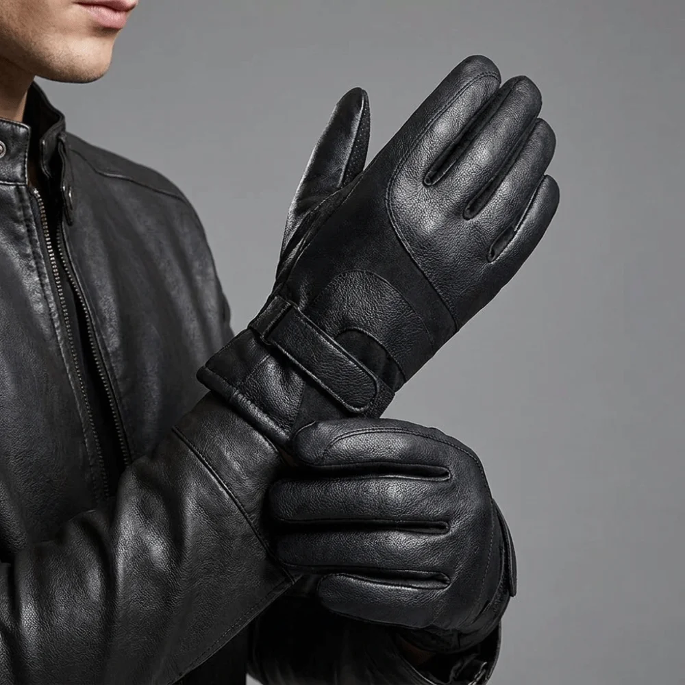 Luvas de Inverno Masculinas em - Leather Driving Glove avaliação e preço