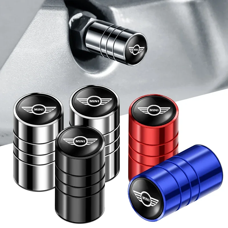 

4Pcs Car Wheel Metal Valve Caps Auto Tire Air Stem Cover Bolt Cap For MINI Cooper JCW WORKS R55 R56 F55 F56 R57 R58 R59 R60 R50