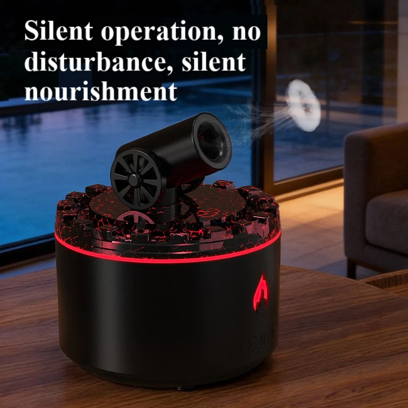Smoke Ring Volcano Aroma Diffuser Home Humidifier Automatic Spray Aromatherapy Machine Battery Operated High Beauty