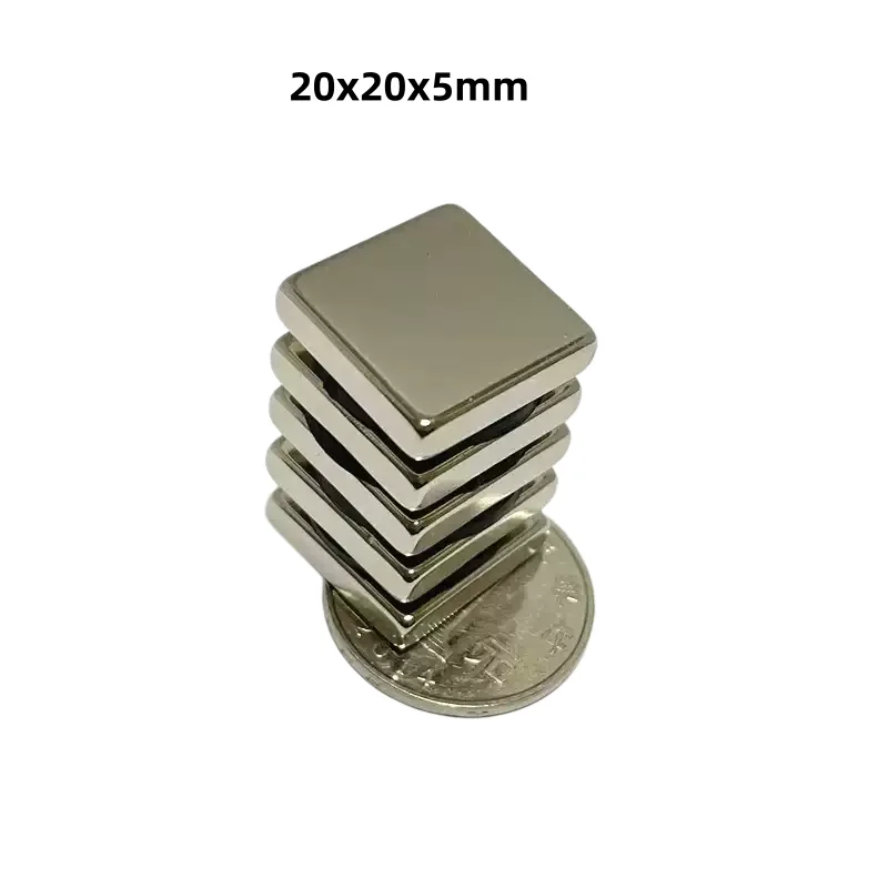 20x20x5mm Powerful Magnets 20mmx20mmx5mm Permanent Quadrate Magnet  20X20x5  Super Strong Neodymium Magnet 20*20*5