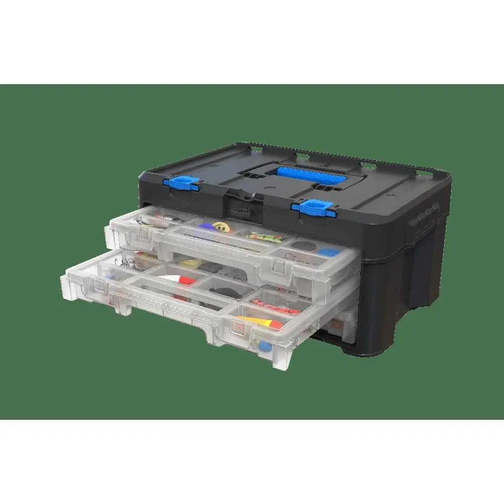 Modular Organizer Container Set DIY Home Garage Repairs Clear Plastic Dividers Portable Compact Secure Stackable Hart Stack