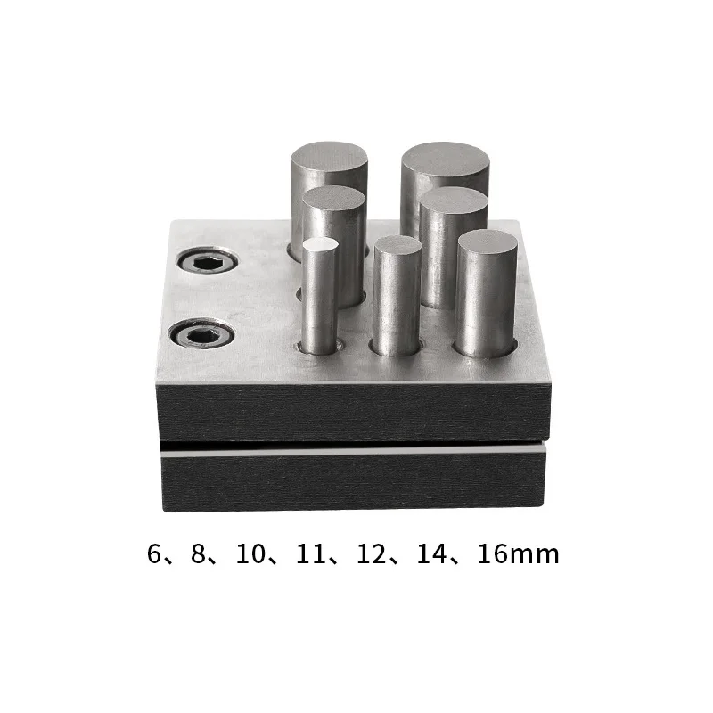 Metal Jewelry Hole Punch Tool - Carbon Steel Construction for Repeated Hammer Use on Sheet Metal up to 1.5mm Thick