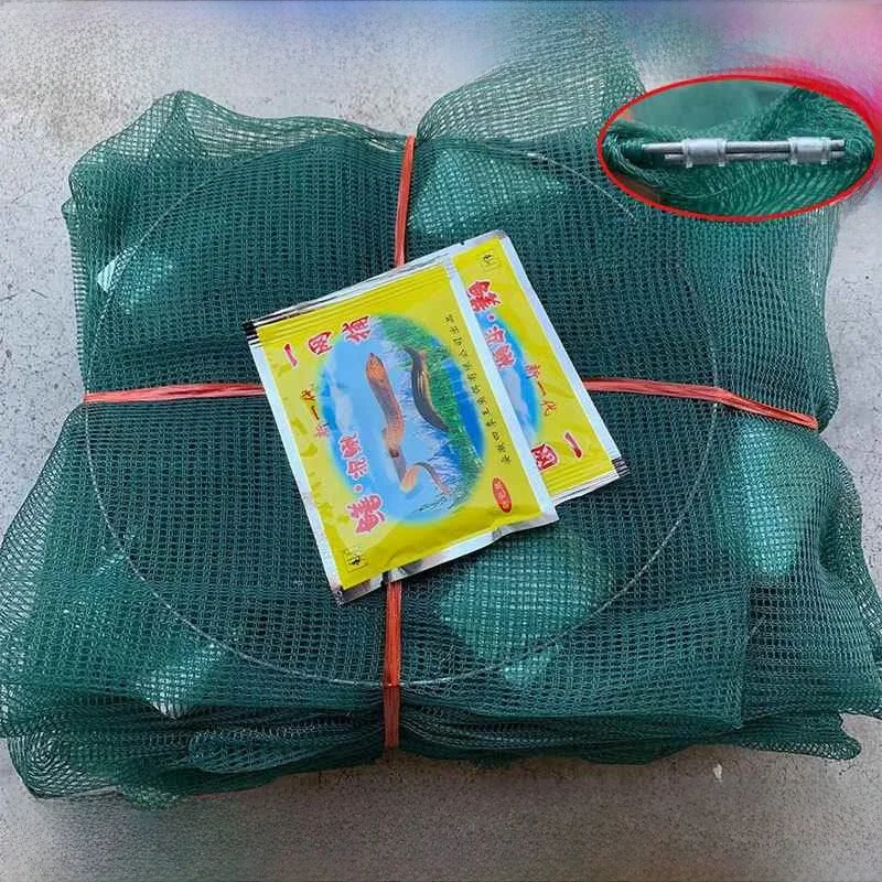 

10-Pack Yellow Fish Traps Waterborne Floating Shrimp Catching Snail Catfish Fishing Gear Thickened Fishing Equipment