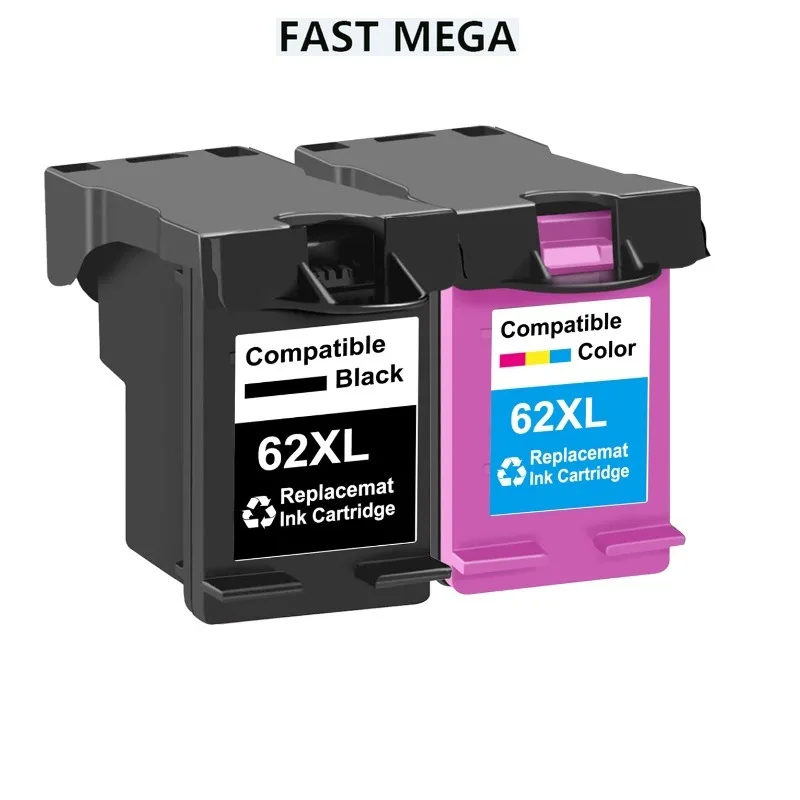 Compatible with 62xl ink cartridges HP HP62 Officejet 5740 5741 5742 5743