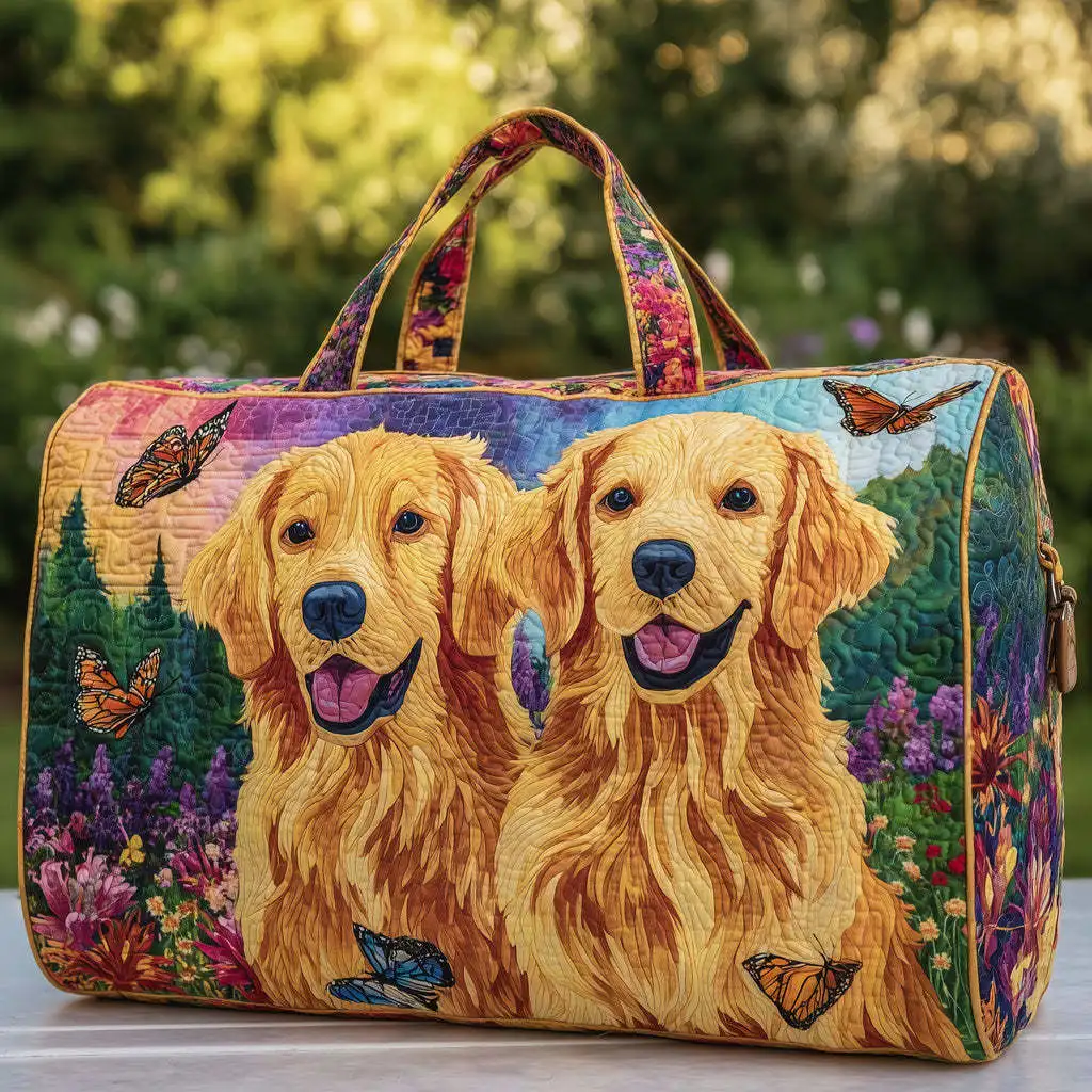

3D Printed Quilted Bags dog funny Personalized Gifts Bags Handbag Tote Bag Custom Training Travel Bag Beach Hiking Camping