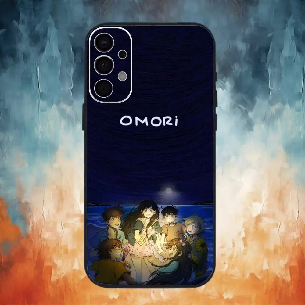 O-Omori ゲームフォンケース サムスン S25、S24、S21、S22、S23、S30、ウルトラ、S20、プラス、Fe、ノート、10、9、5G ブラックカバー