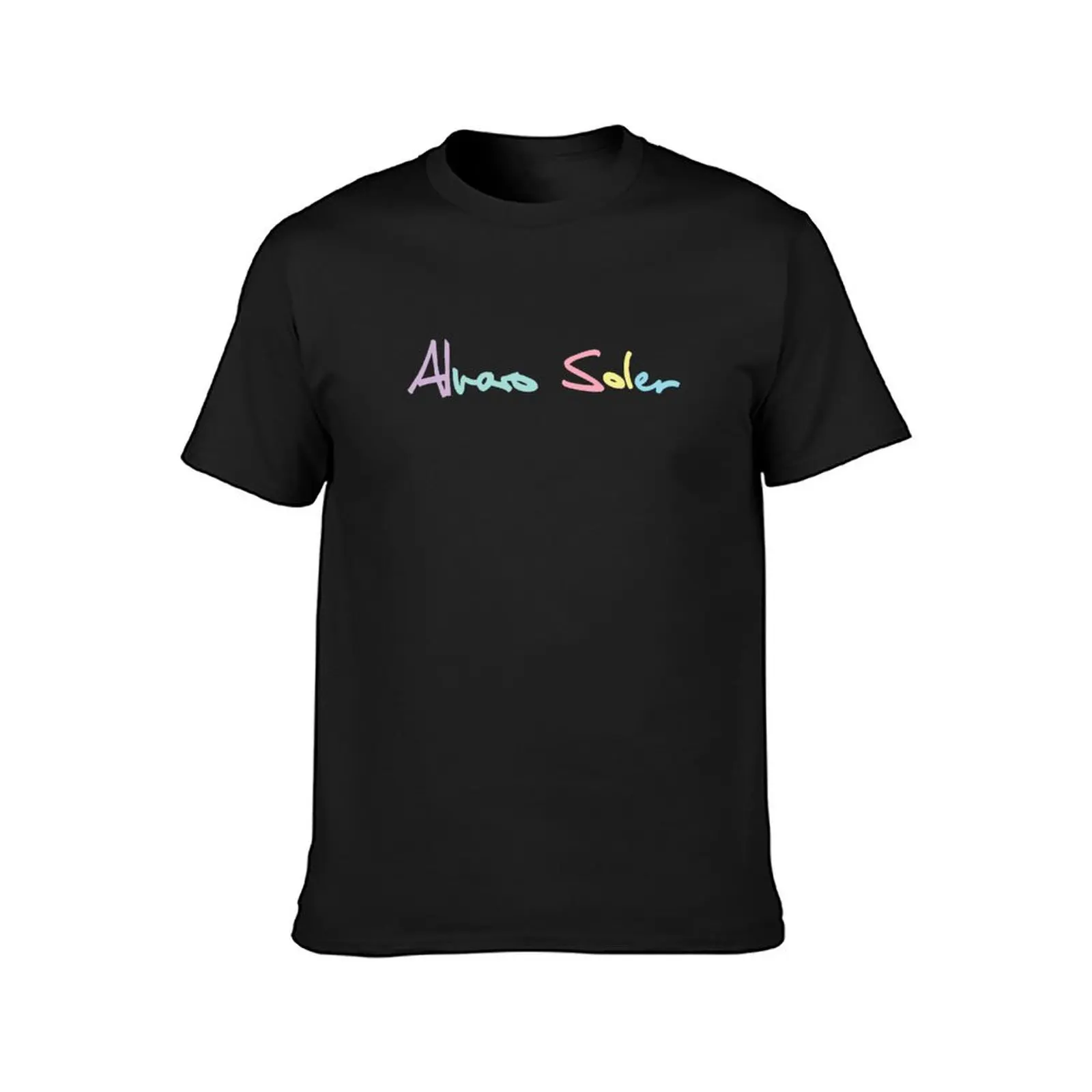 alvaro soler - handwritten signature design T-Shirt customs anime clothes sports fans hippie clothes t shirts for men pack