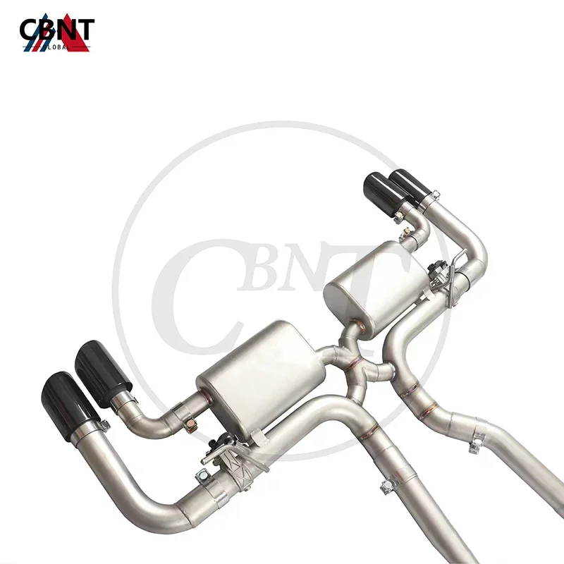 CBNT for Porsche Cayenne 958 3.0T 3.6L 3.6T 4.8L 4.8T 2010-2017 Valved Exhaust Catback SS304 Exhaust-pipe with Valve Muffler