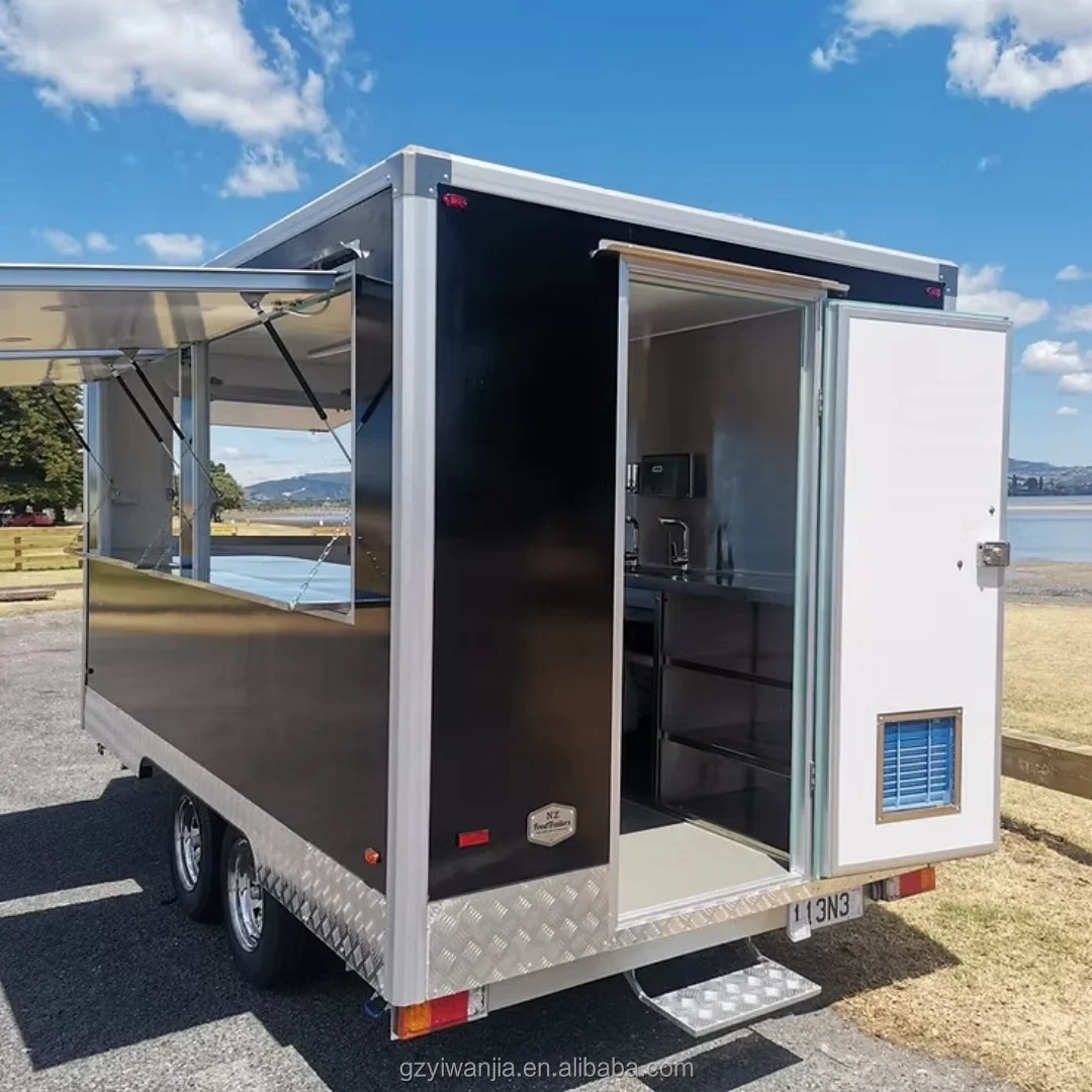 Custom Food Trailer with Separate Preparation and Cooking Areas for Commercial Food Service