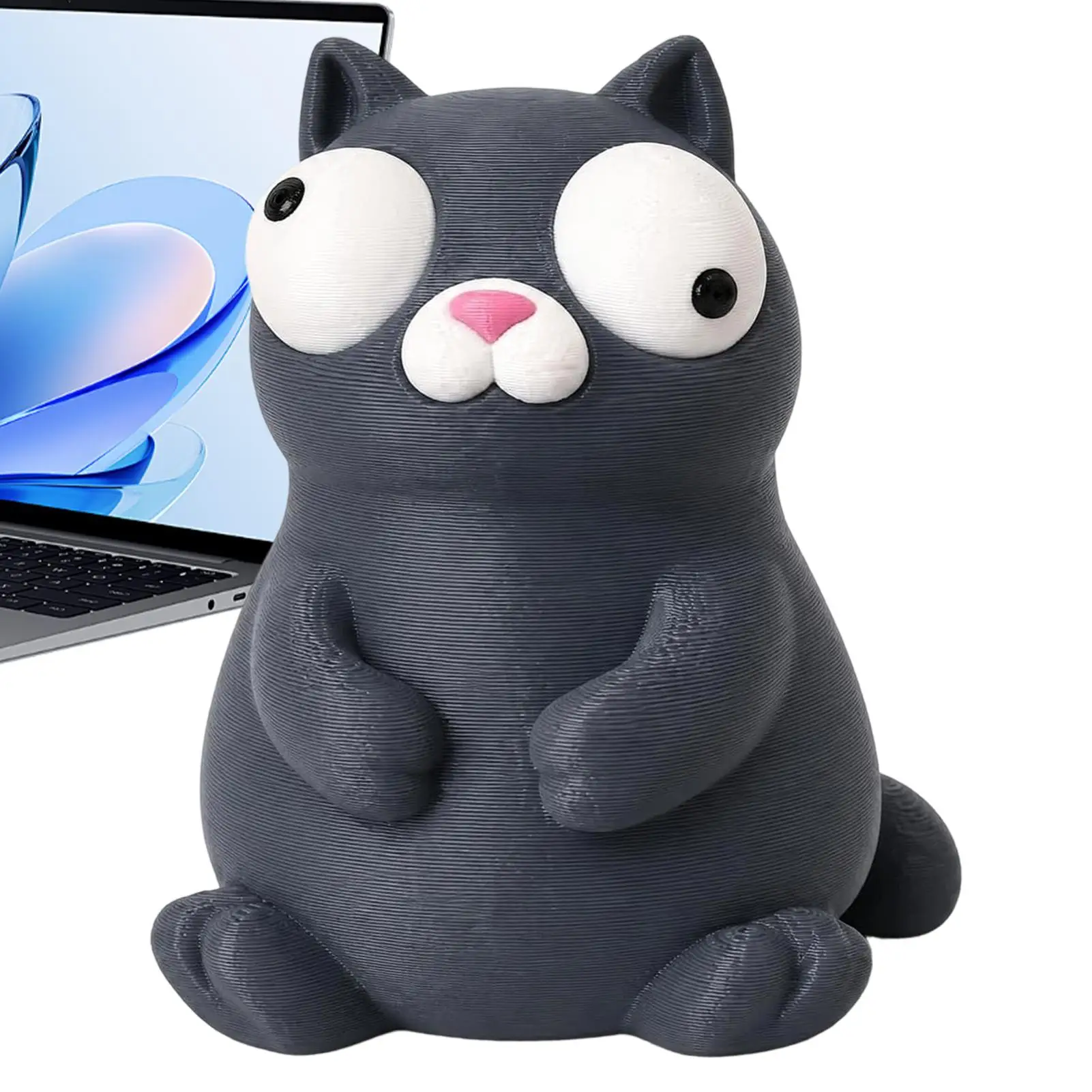 3D Printed Animal Cute Movable Eyes Table Decoration Party Favors 3D Printed Animals Toys For Home Office Living Room Bedroom