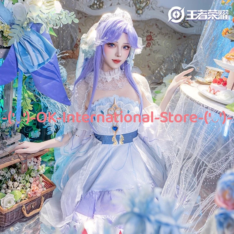 شرف الملوك Da Qiao Daqiao تأثيري حلي الحب الحقيقي زهرة لعبة الزفاف شخصية فستان هالوين كرنفال حفلة موحدة #2