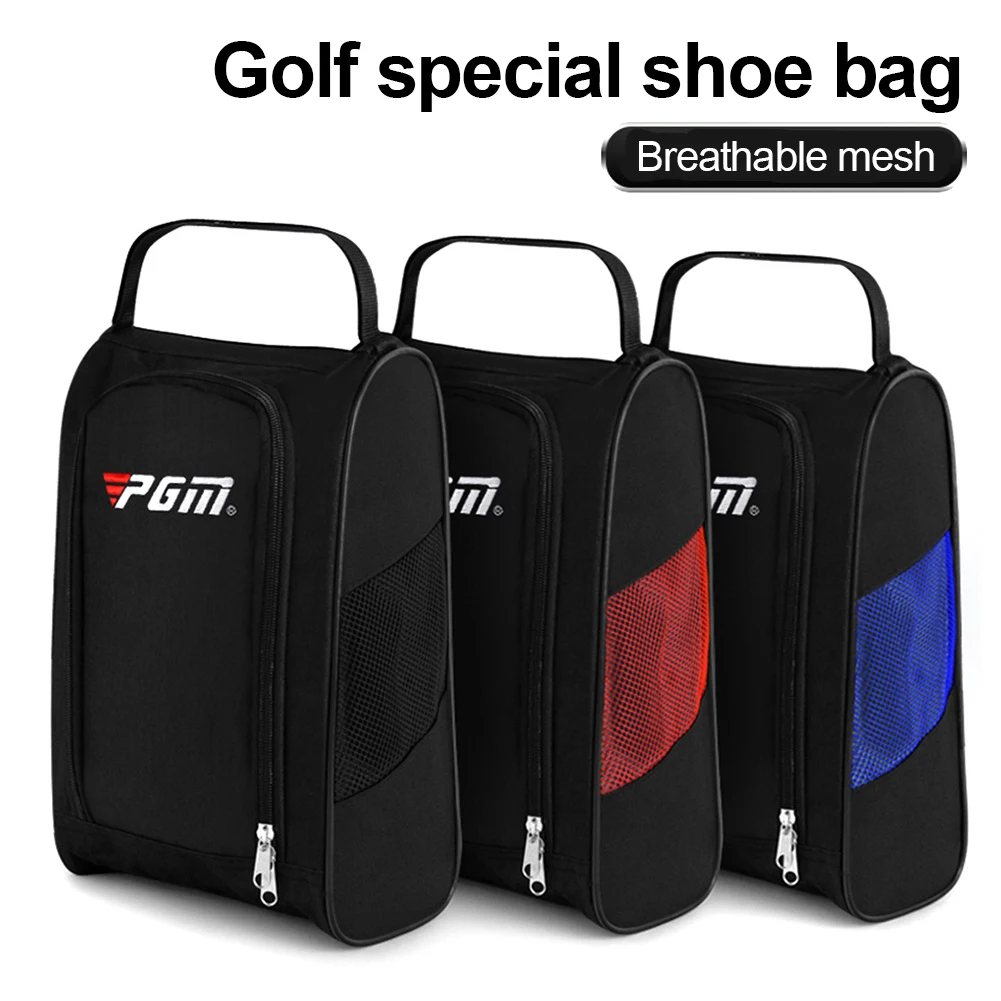 PGM Portable Mini Golf Shoe Bag Nylon Carrier Bags Golfball Holder Lightweight Breathable Pouch Pack Tee Bag Sports Accessories