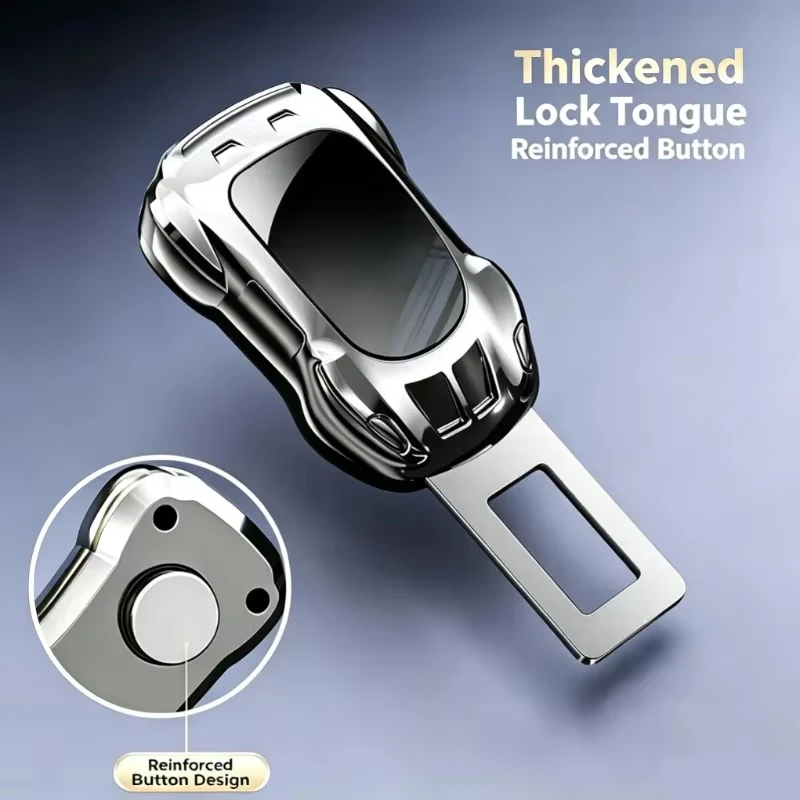 2 PCS Car Seat Belt Clip Extender Safety Seatbelt Lock Buckle Plug Just plug and play Insert Socket Extender Safety Buckle