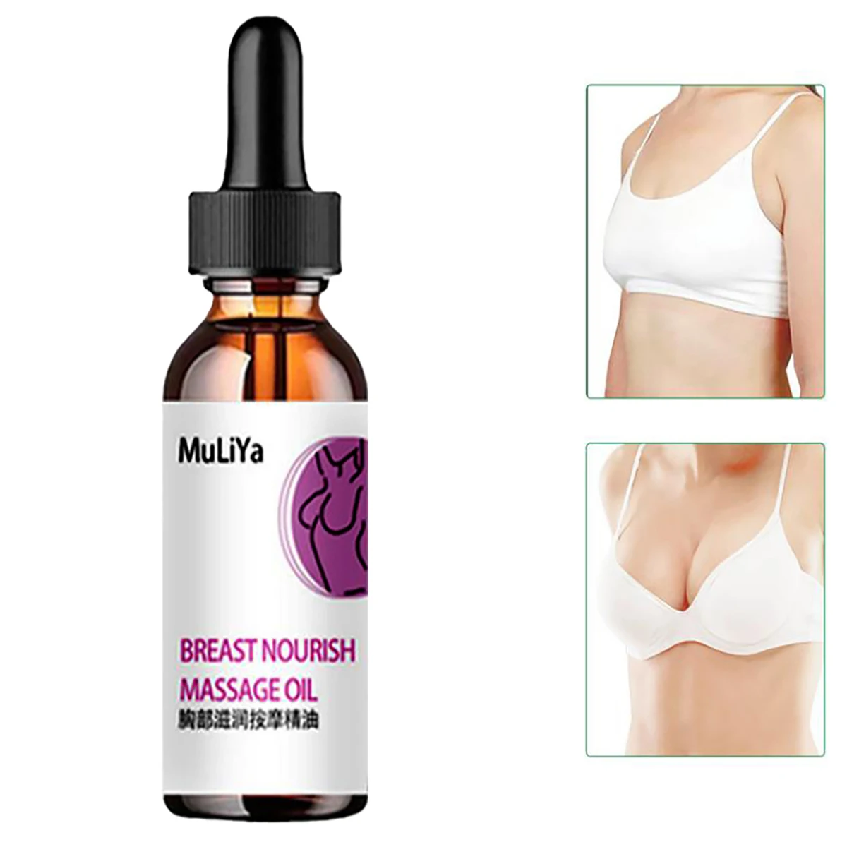 YRFKT Breast Enlargement Oil Essence Enlarged Chest Massage Essential Oil Loss Weight Effective Full Elasticity C