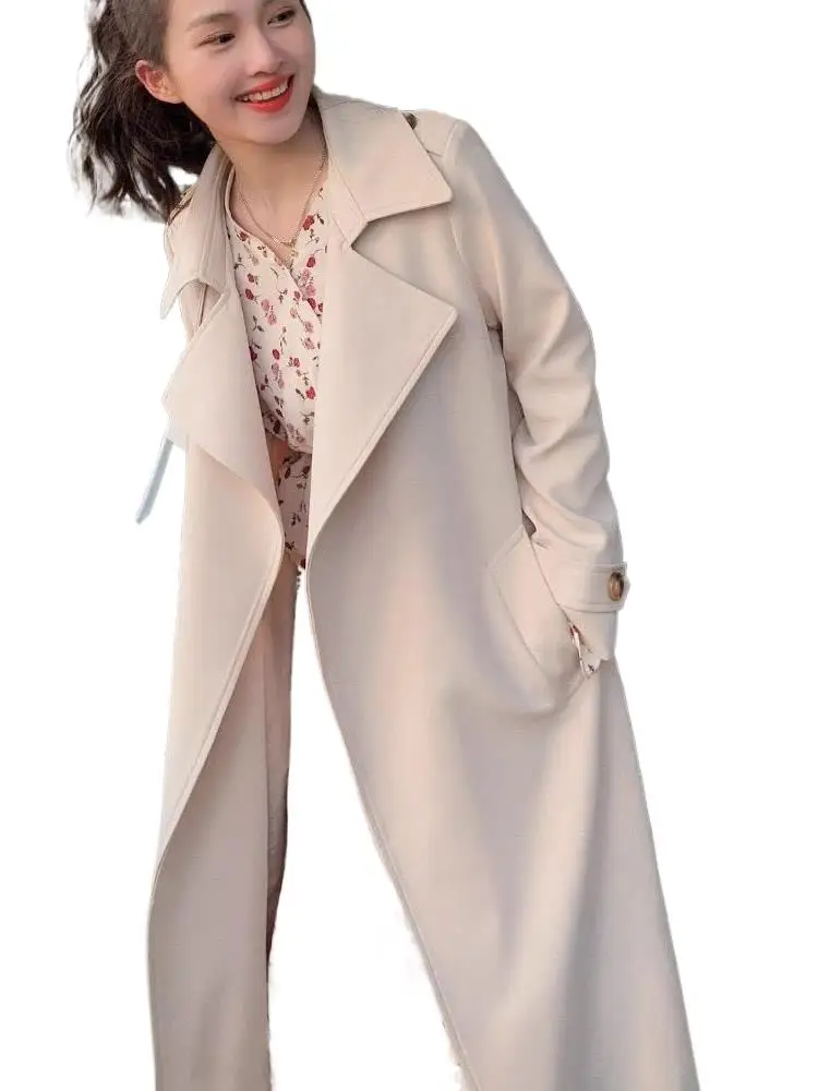 

2024 Women's Clothing Fashion Elegant Windbreaker Coat No.16