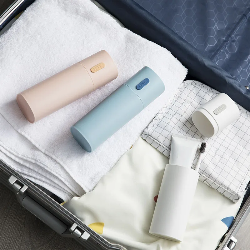 E-Net Innovation PP + 실리콘 휴대용 칫솔 소걸 케이스