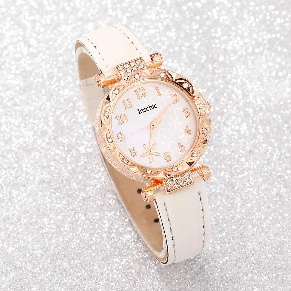 6 new styles of girls' fashionable quartz watch set versatile daily wear party Valentine's day party Easter Ramadan Halloween Ch