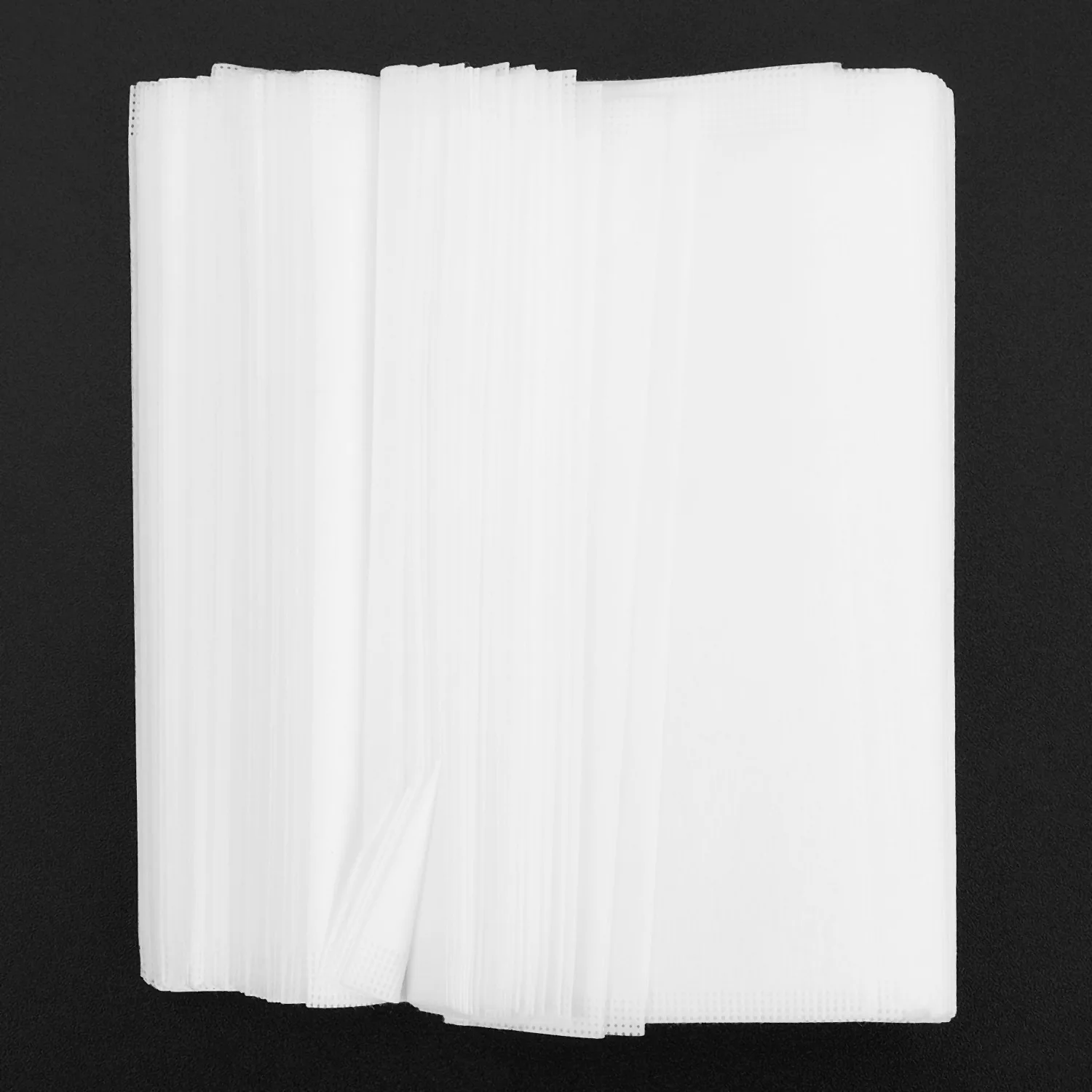 500 PCS/เป็นมิตรกับสิ่งแวดล้อมเส้นใยข้าวโพดธรรมชาติพับถุงชาย่อยสลายได้ชากรองถุงกรองชา 7X10 ซม.