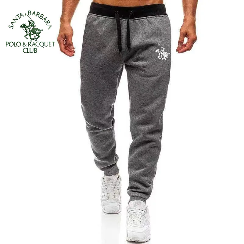 SANTA BARBARA POLO & RACQUET CLUB, pantalones de entrenamiento atléticos para hombre, pantalones de chándal holgados informales, pantalones forrados de lana para primavera y otoño Ela