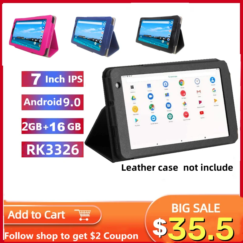 Keuze Android 9.0 Tablet Pc 7 Inch 2Gb Ram 16Gb Rom M7 Rk3326 Quad-Core 1024X600 Ips Scherm 3000 Mah Batterij Micro Usb