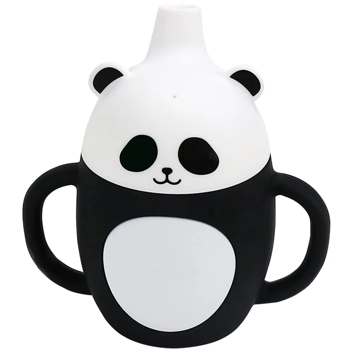 Toddler Sippy Cup, Children'S Silicone Cup, Splash-Proof Straw Panda Sippy Cup