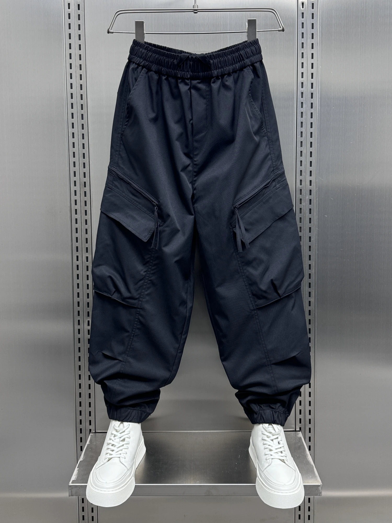 

Spring Autumn 2025 New Outdoor Work Pants Men's Trendy Brand Multi ket Loose Cuffed Haome Casual Harlan Men's Pants