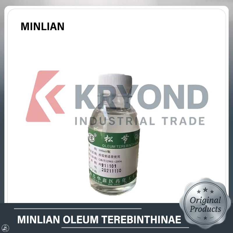 Minlian Oleum Terebinthinae Turpentine Oil for Paint Thinning and Cleaning Provides High Purity Fast Evaporation