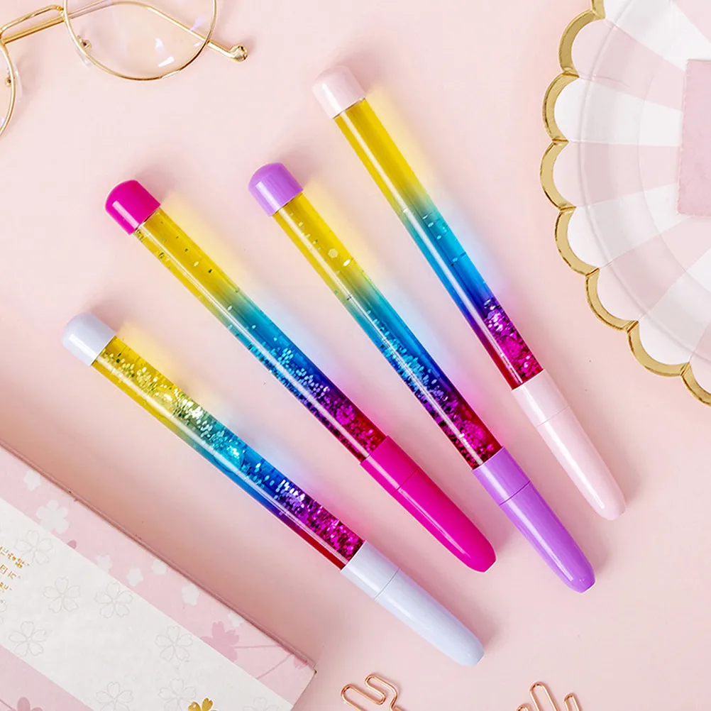 

8Pcs Quicksand Pens Delicate Craftsmanship Compact Lightweight Gel Pens for Students Gifts Performance Prop