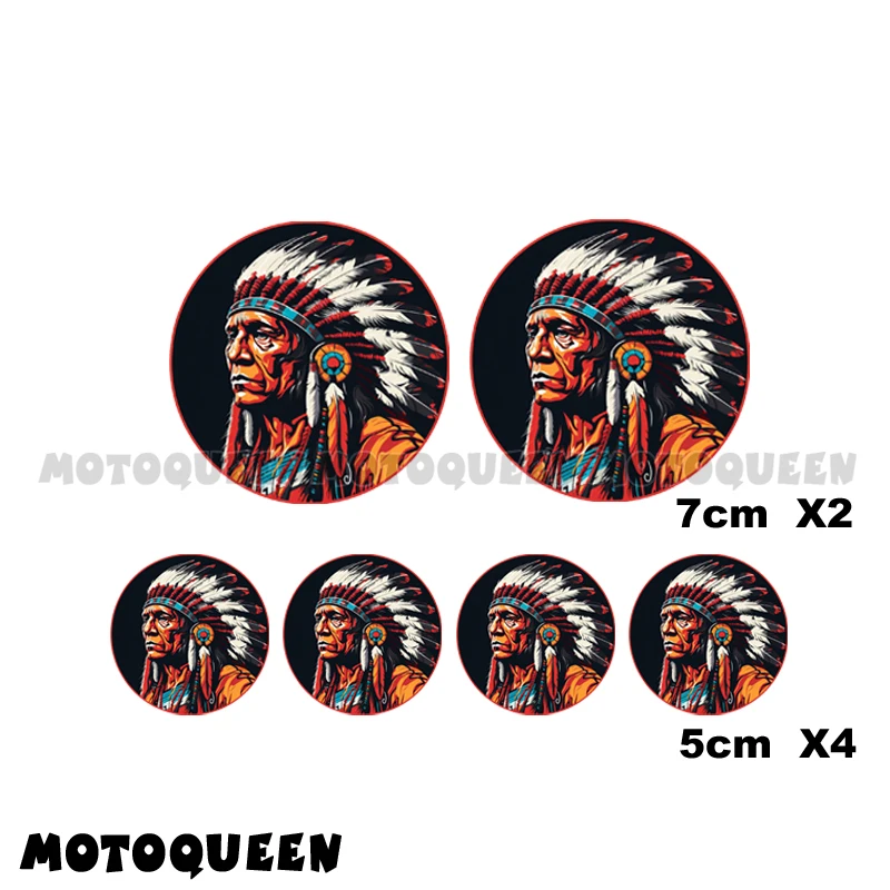 Motorcycle Fairing Helmet Tank Pad Saddlebags Side Cover Decals Cafe Racer Indians Indian Chief Kit Stickers For Car Biker Rider