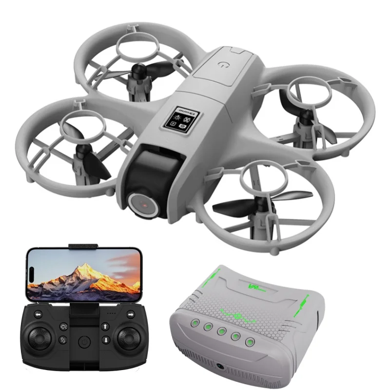 4K Dual Camera Drone for Beginners with VR Headset Optical Flow Control 360° Flips Headless Mode One Key Return Toy Quadcopter view 5