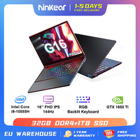 Ninkear G16 Gaming Laptop 16-Inch Intel Core I9-10885H Nvidia GTX1650Ti Notebook 144Hz 32GB+1TB SSD Windows 11 Gaming Notebook