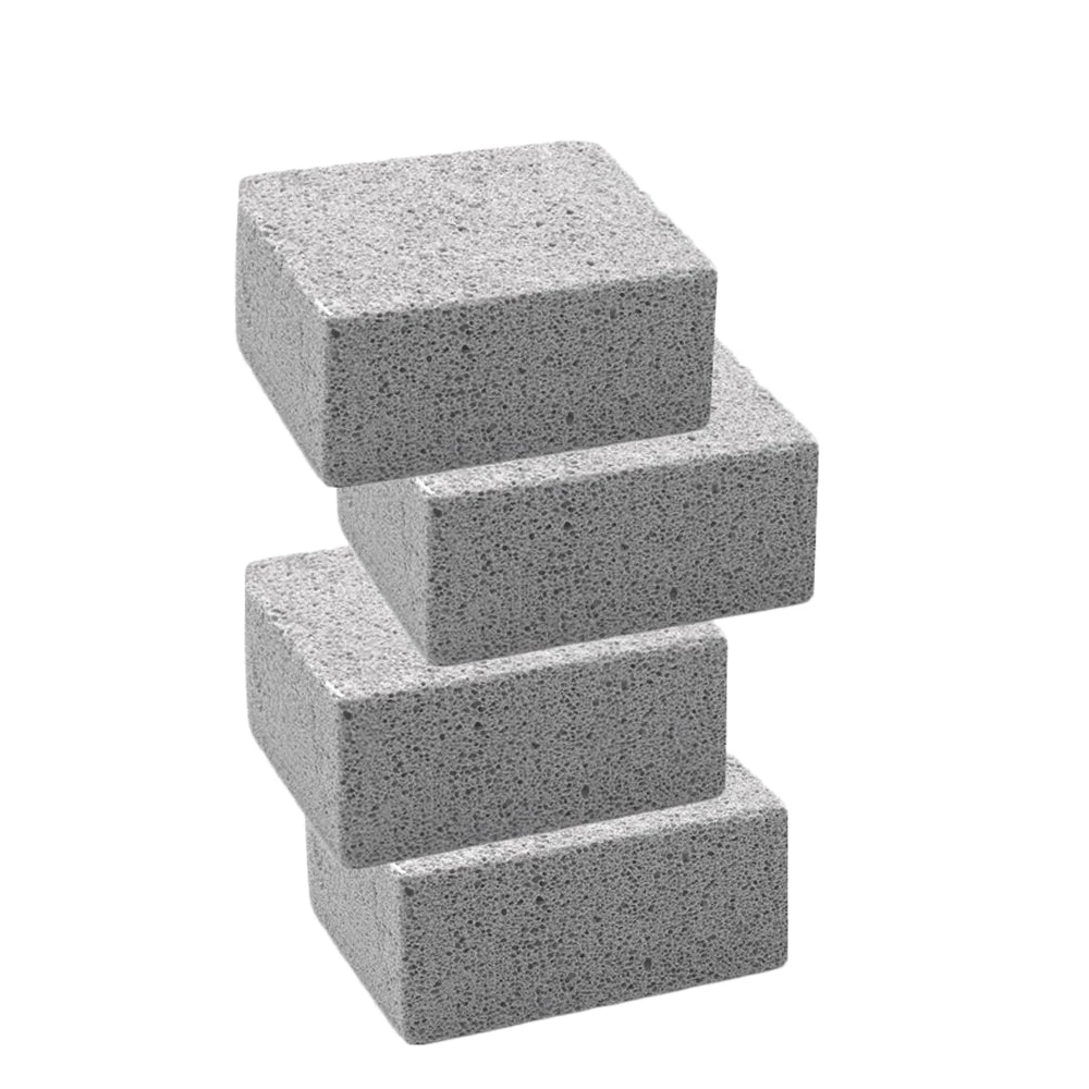 4 Pack Grill Griddle Cleaning Brick Block Kitchen Bathroom Cleaning Pumice Block De-Scaling Cleaning Stone for Removing Stain