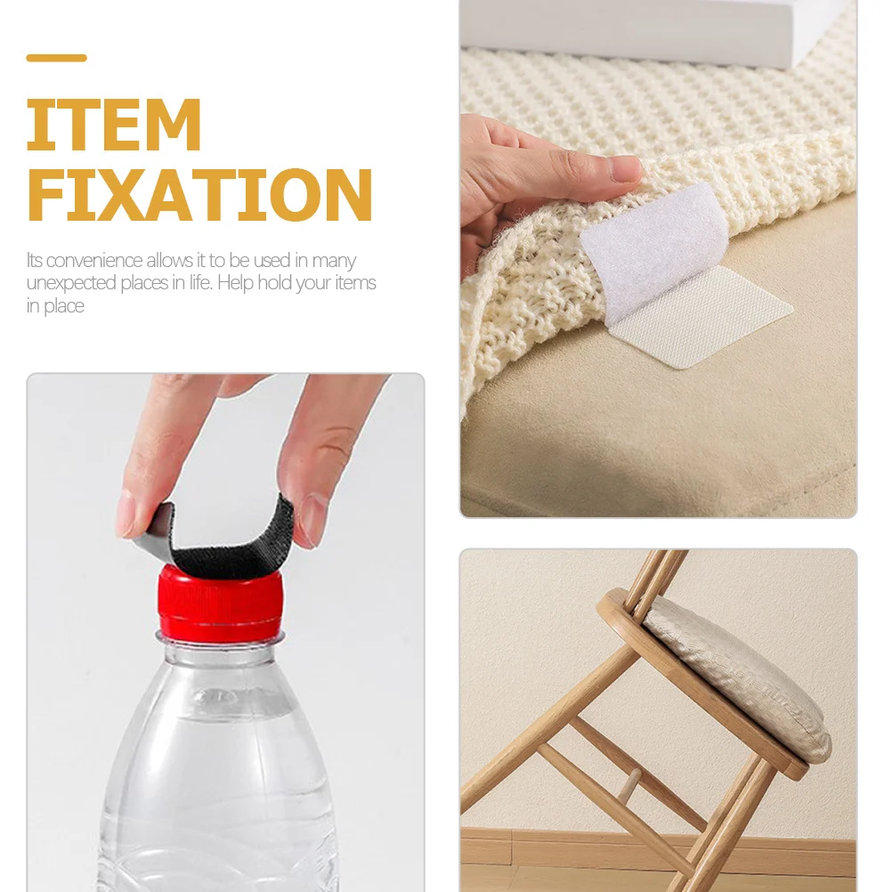 

50Pairs Carpet Grippers Heavy Duty Nylon Rug Tape for Rugs Curtains Sofa Cushions Anti Slip Floor Mat Home Office Use