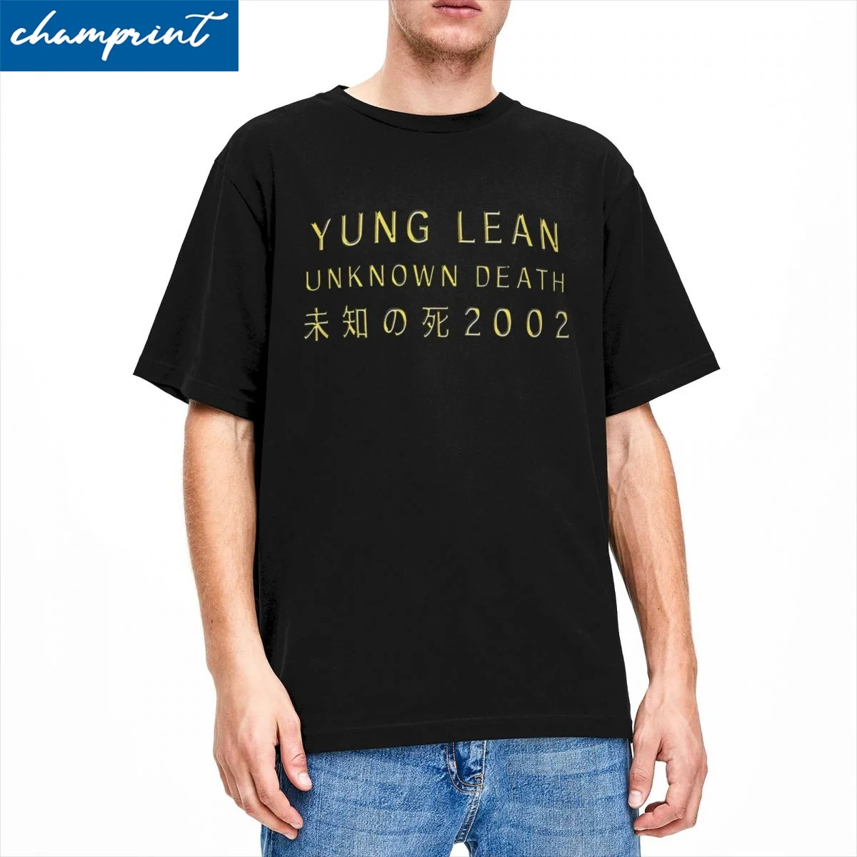 Men Women Yung Lean Unknown Death 2002 T Shirt Album Tour Cotton Clothes Short Sleeve Round Neck Tee Shirt Printing T-Shirts