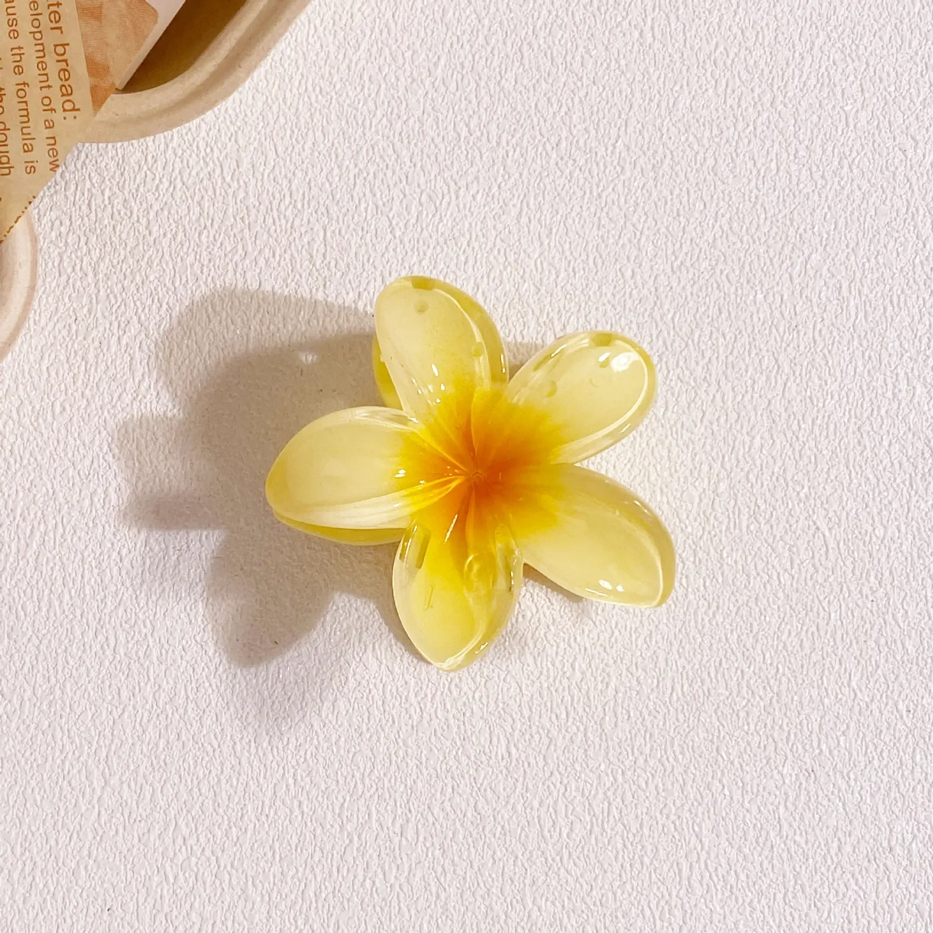 8CM Women's Vacation Style Bauhinia Hair Clip Back Spoon Pan Hair Shark Clip Girl's Fashionable Sweet and Personalized Grab Clip image 3