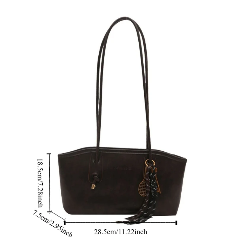 الرجعية بو الجلود حمل حقيبة فاخرة Y2k حقائب الكتف تخفيف حقائب اليد عارضة سيدة