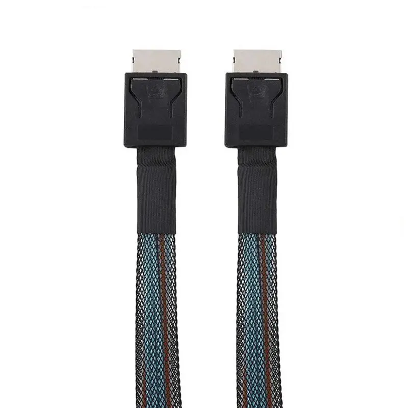 B03B-3X PCIE4.0 MINI SAS Cable 24Gbps Oculink Data Extension Cable SFF-8611 To SFF-8611 Server Data Transfer Line (1M)