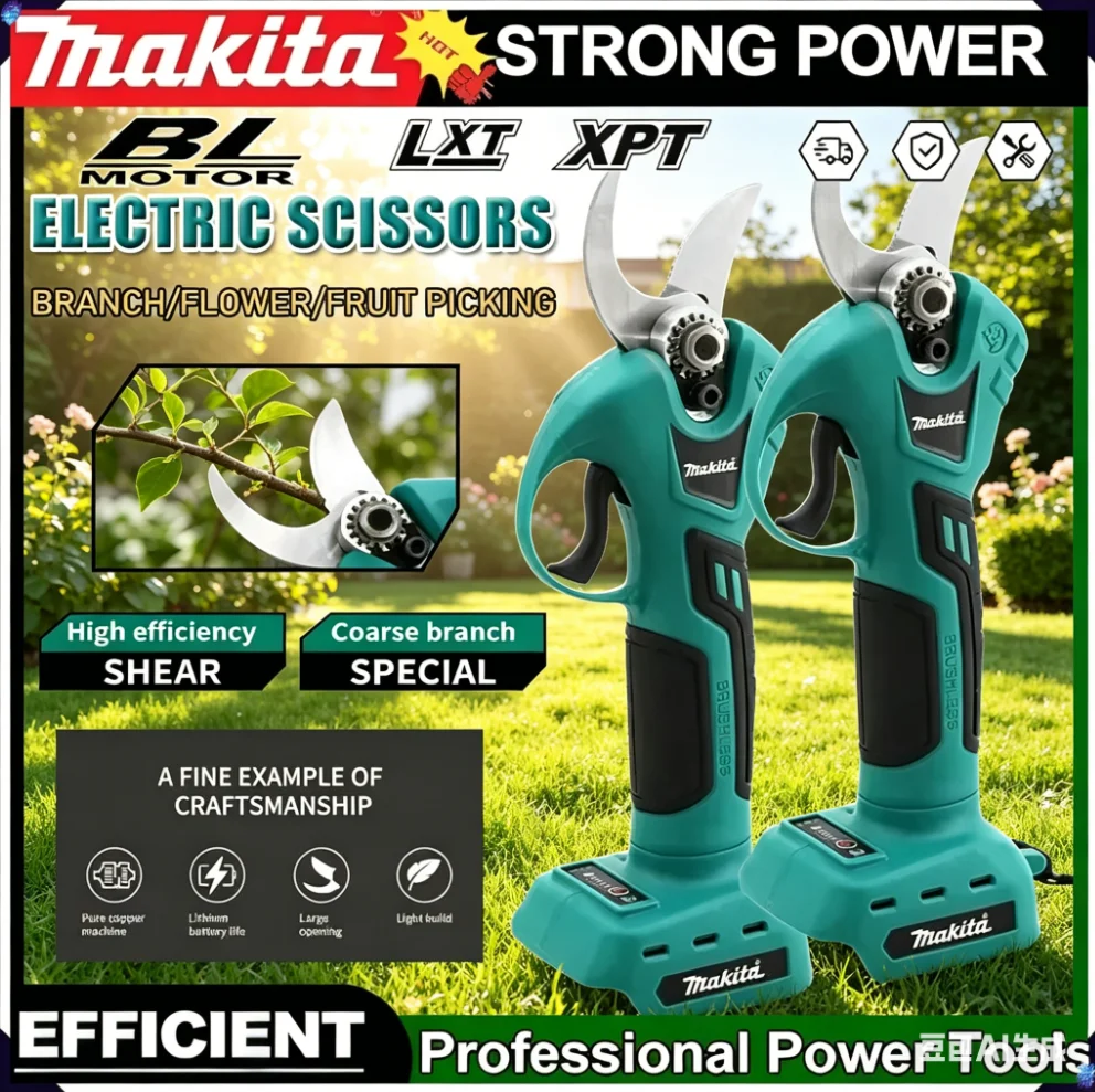 

Профессиональные беспроводные электрические секаторы Makita для сада, ножницы для обрезки, беспроводные инструменты-дрели