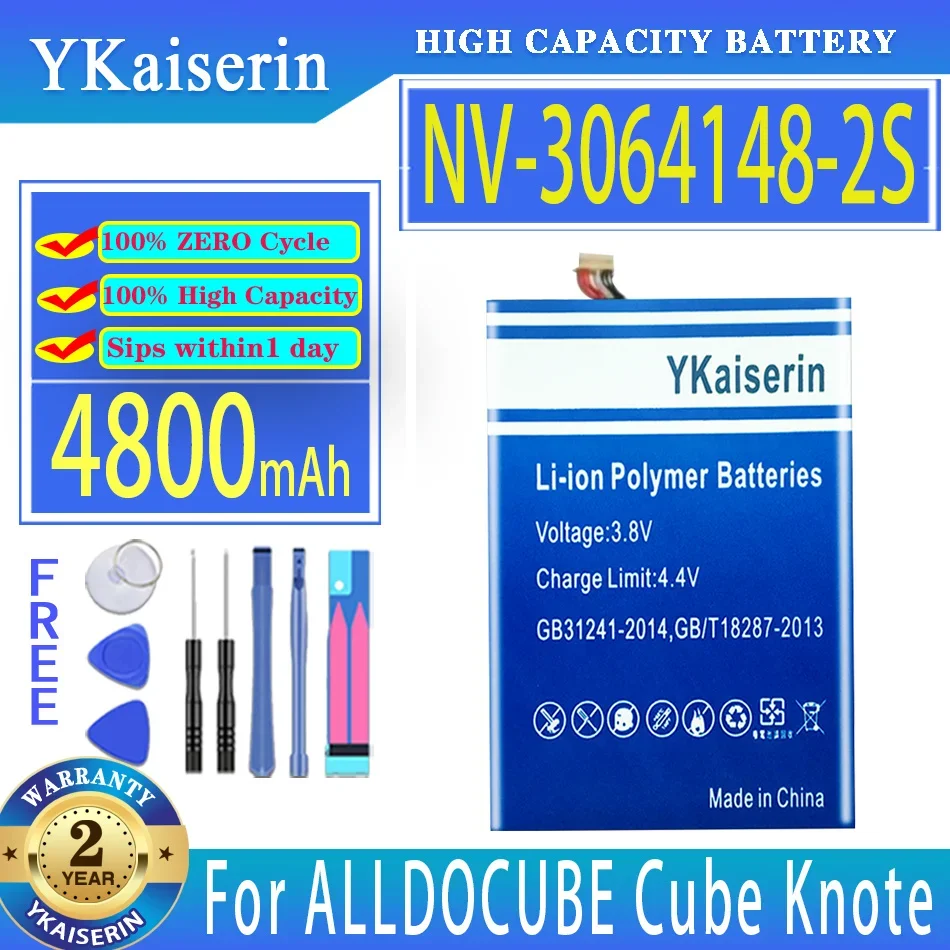 

YKaiserin Аккумулятор НВ- 3064148 -2С НВ 30641482 S 4800 мАч для планшетов ALLDOCUBE Cube Knote 5 Knote5