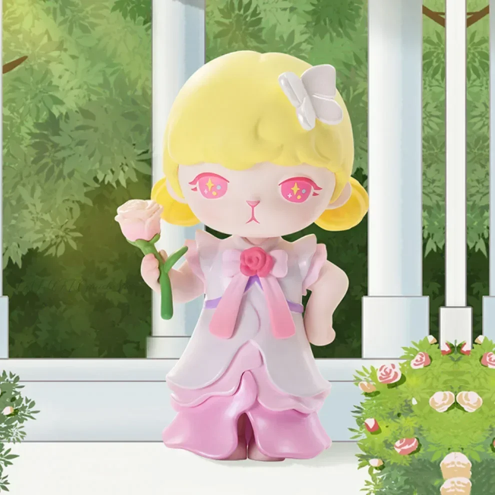 البوب مارت الأرنب زهرة الملاك لولو سلسلة صندوق أعمى اللعب Kawaii أنيمي عمل الشكل مفاجأة صندوق غامض دمى الفتيات هدية