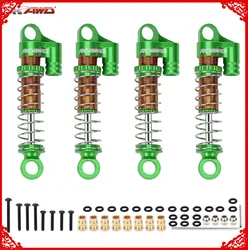 RCAWD 4 sztuk/zestaw pełna stopu przód/tył amortyzator oleju wypełnione dla FMS EAZYRC Roc Hobby FCX24 1-24 i 1-18 crawlers