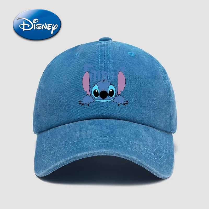 Disney Stitch Casual Hat Kawaii Anime Figures Baseball Caps Breathable Snapback Sun Hats Adjustable Peaked Cap Uni Kids Gifts