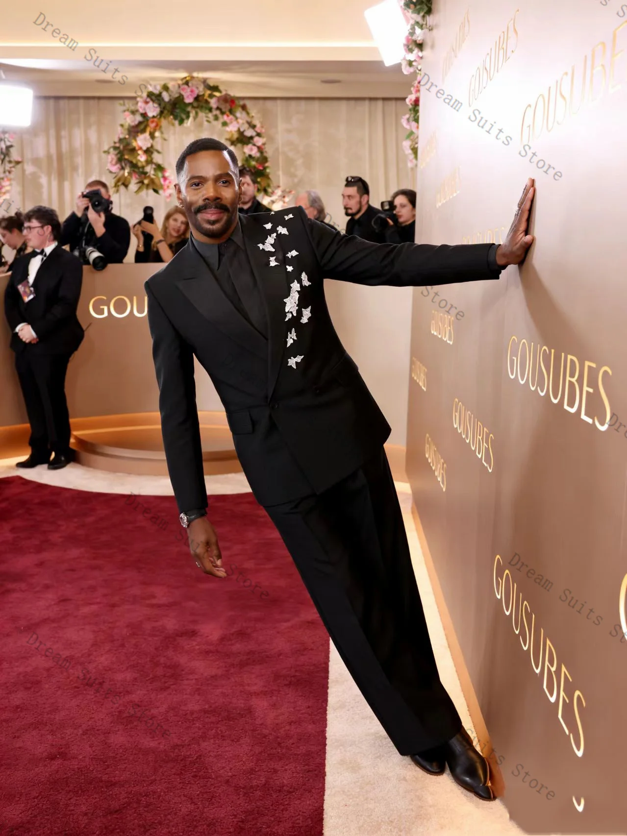 

Black Men Suit Set 2 Pcs Blazer+Pants Trousers Customized Spring Cotton Formal Office Jacket Wedding Tuxedos Prom Coat