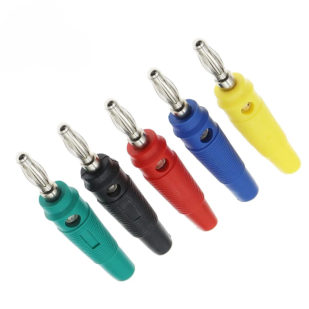 4MM Banana Plug Audio Speaker Connectors Amplifier Speaker Binding Post 4mm Banana Jack Plug For Cable Terminals